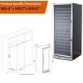 thumbnail image 3 of Danolapsi Wine Fridge Freestanding,160 Bottles 24 Inch Wine Cooler Refrigerator,Tall Wine Fridge with  LED Operation Screen,Double-Layer Tempered Glass Door with Lock,Under Counter Wine Cellar, 3 of 6