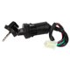 thumbnail image 1 of Llave de interruptor de encendido con 4 cables con tapas para motocicleta, interruptor de arranque de 4 pines para scooter de 50 cc, 70 cc, 90 cc, 110 cc 125 cc ATV Dirt Bike Off-Road Moto TAOTAO SUNL Khall Tendencias, 1 of 6
