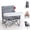 Grey, variant on Tiny Marvels Portable Booster Seat, 3-in-1 Portable Baby High Chair with Tray, Safety Harness & Carry Bag, for Toddlers Ages 6M-3Y, Baby Chair for Travel, Camping & Home