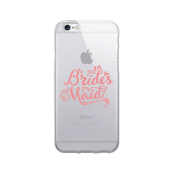 OTM Prints Clear Phone Case, Brides Maid Pink - iPhone 6/6s/7/7s