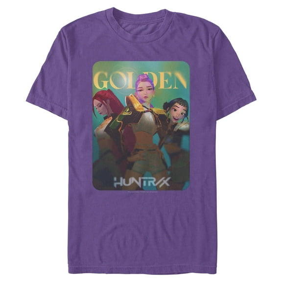 Mens KPop Demon Hunters Huntrix Golden Photocard T Shirt