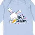 thumbnail image 4 of Inktastic My 1st Easter with Cute Bunny and Carrot Boys or Girls Long Sleeve Baby Bodysuit, 4 of 5