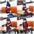 thumbnail image 3 of Bufanda de tela escocesa suave para niños Bufandas de sensación de cachemira Abrigo cálido de invierno Mantón elegante para niños Adepaton CJWUS-4007, 3 of 3