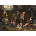 thumbnail image 3 of Ludwig Knaus 18x14 Black Modern Framed Museum Art Print Titled - Behind the Scenes, 3 of 5