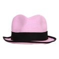 thumbnail image 1 of Sombrero de fieltro Hollywood Buffalo Check Pink, 1 of 2