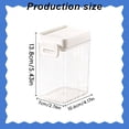 thumbnail image 6 of SomWiBe Airtight Food Storage Container, 20 fl oz Large Clear Pantry Organizer with Flip Lock Lid, Stackable Kitchen Canister for Cereal, Snacks, Pet Treats, Fridge Storage, 6 of 9