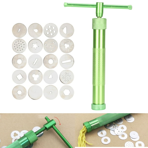 Henmomu Clay Squeezer,Clay Extruder Crowded Clay Mud Gun Stainless