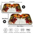 thumbnail image 3 of Kdxio Thanksgiving With Autumn Print Windshield Sun Shade,UV Rays and Sun Heat Protection,Sunshade for Car Windshield,Car Shade Front Windshield - Medium, 3 of 6