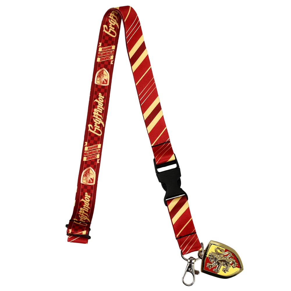 Ravenclaw Tie Inspired Lanyard With Metal Enamel Charm - Officially Licensed Harry Potter ID Badge Holder