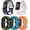 5ColorsD, variant on Double-Color Band Compatible for Fitbit Charge 6 Watch Sport Strap for Women Men Soft Silicone Breathable Wristband for Charge 6 Replacement Band