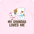 thumbnail image 4 of Inktastic My Grandad Loves Me Granddaughter Puppy Girls Girls Baby T-Shirt, 4 of 5