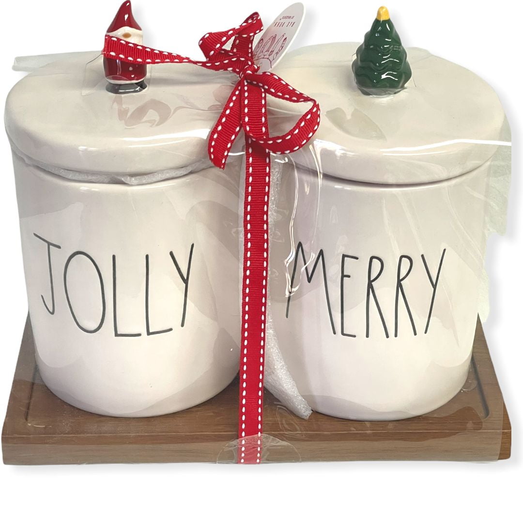Rae Dunn set of fall canisters