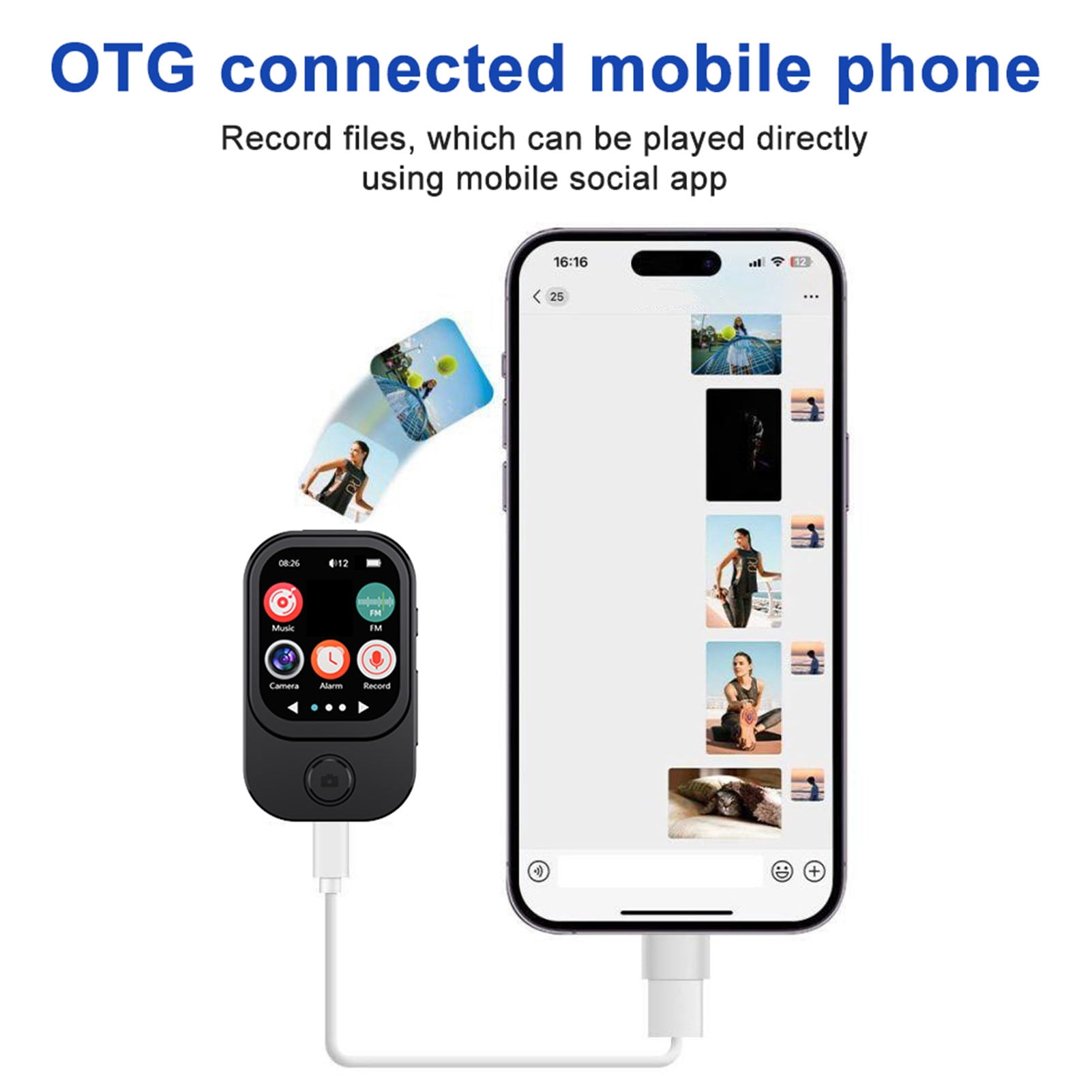 MP3 Player with and WiFi,Portable MP3 Player with Camera,HiFi