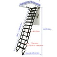 thumbnail image 2 of INTSUPERMAI Ceiling Mounted Folding Loft Ladder Attic Stairs Black 10.5Ft Height 13 Steps (Ceiling Opening Size 27.56''x 39.37''), 2 of 8