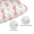 thumbnail image 3 of Fotbe Hello Rabbit Funda de Almohada Decorativa Estilo Occidental, Lujo en Algodón, Fundas para Almohadas King, Cojín Estampado para Decoración del Hogar-20"x30", 3 of 6