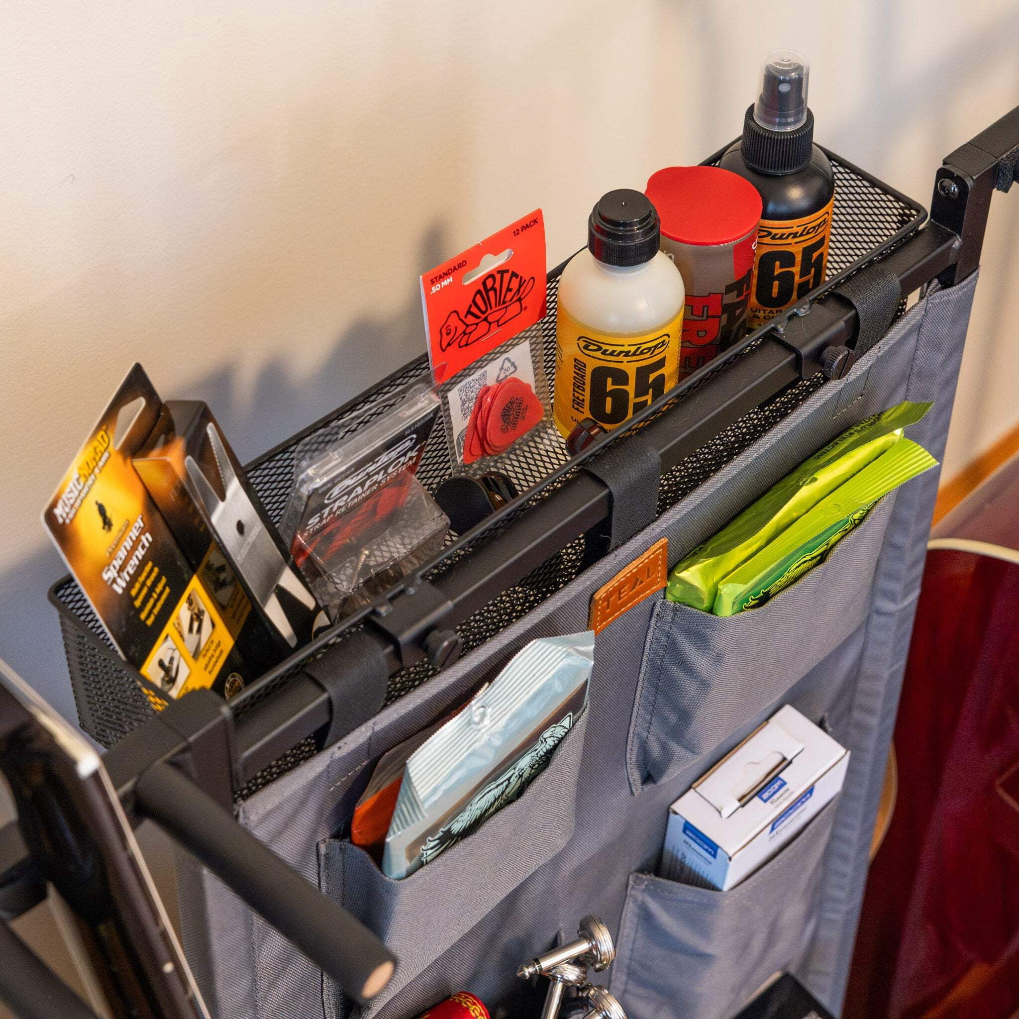 Large Guitar Organizer Rack, Floor Stand Holds 10 Guitars, Equipment Accessory Storage, The Headliner