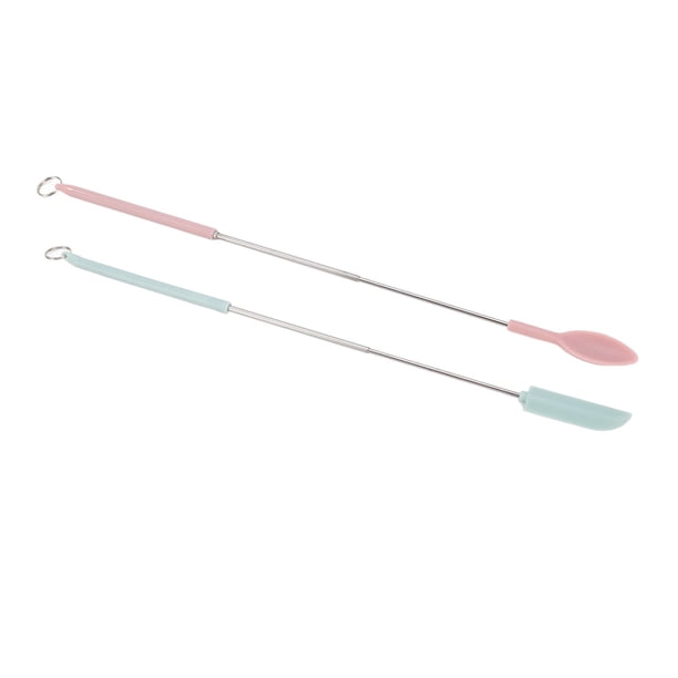Mini Espátula De Silicona, Raspador De Tarro De Uso Flexible Multiusos 2PCS Para Cocinar Hornear