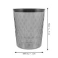 thumbnail image 5 of WHAMVOX  Bathroom Trash Can Large Capacity Garbage Decorative Slim Office Black, 5 of 8