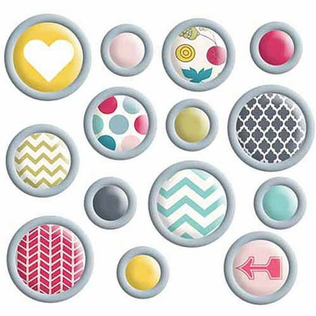 Fancy Pants Wonderful Day Mingled Brads, 14pk
