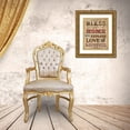 thumbnail image 3 of Pela Studio 26x32 Gold Ornate Wood Framed with Double Matting Museum Art Print Titled - Blessed I, 3 of 4