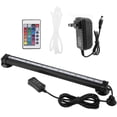 thumbnail image 1 of HUGFEGWE LED Aquarium Light Fish Tank Bubble Light Underwater Led Light with Remote Control + Manual Color Change - Highlight Colorful Aquarium Light Kit(US Plug)(31cm) CA919-85111, 1 of 9