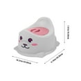 thumbnail image 2 of MERRYHAPY Grey PP Portable Potty Seat - Small, Easy to Carry, Suitable for Car and Travel, 2 of 8