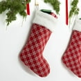 thumbnail image 2 of Personalization Mall Plaid Noel Christmas Stocking, 2 of 4