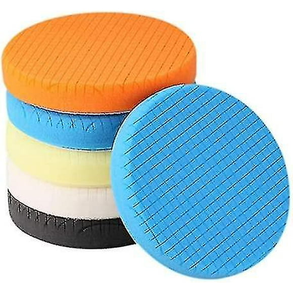 5 Pieces 180mm/7 Inch Buffing Pad Polishing Sponge Buffing Kit For Car Polisher Buffer Pad/for Ro/da Dual Action Polisher Buffing