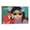 Frame-style, variant on Margaret Keane Hawaiian Girl with Parrot Poster Posters Art Print Wall Photo Paint Poster Hanging Picture Family Bedroom Decor Gift 16x24inch(40x60cm)
