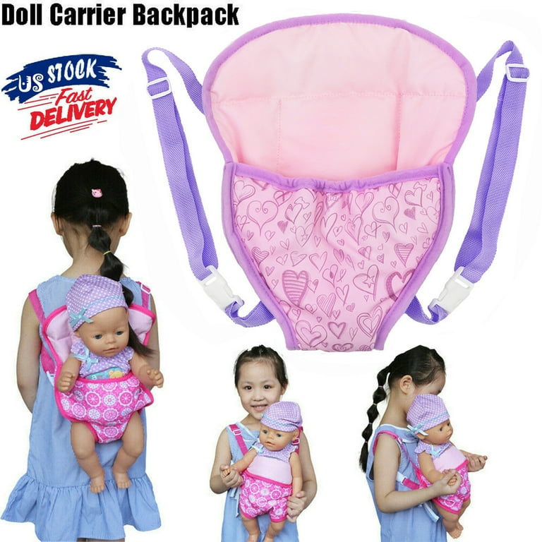 Homaful Baby Doll Carrier Backpack Doll Accessories Front Back