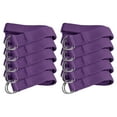 thumbnail image 1 of Sunshine Yoga 10-Pack Yoga Strap, 6-Foot Yoga Straps With Anti-Slip D-Ring Buckle, Adjustable Leg Stretching Strap for Muscle and Hamstring Stretch, Exercise Strap for Schools and Studios, Purple, 1 of 4