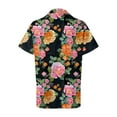 thumbnail image 4 of Gibobby Shirt for Women Short Sleeve Casual Button Up Shirts Summer Outfits Tropical Flamingo Shirts(Black,5XL), 4 of 5