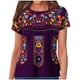 thumbnail image 1 of Estilo Étnico de Verano Superior de las Mujeres Impreso Cuello Redondo Manga Corta Superior, Tops Cortos para las Mujeres, 1 of 9