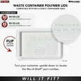 thumbnail image 3 of Rev-A-Shelf RV-50-LID-13-1-40 50 Qt Trash Can Lid, Orion Gray (Lid Only), 3 of 12