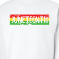 thumbnail image 3 of Inktastic Juneteenth Banner in Red Yellow and Green Adult Sweatshirt, 3 of 4