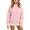 Pink, variant on PLHWHYQ Girls' Zip Neck Hoodie for Little Girls – Cozy Kids' Casual Sweatshirt with Stand Up Collar Lightweight Winter Layer Pink 11-12 Years