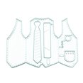 thumbnail image 1 of Guardurnaity Troqueles de Metal para ropa de hombre, chaleco, corbata, autoensamblaje, troquelado, plantillas a prueba de herrumbre para foto de Accesorios de disfraces, 1 of 6