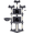 Dark Gray, variant on Alden Design 68.5"H Multilevel Large Cat Tree Tower with Condos and Perches, Beige