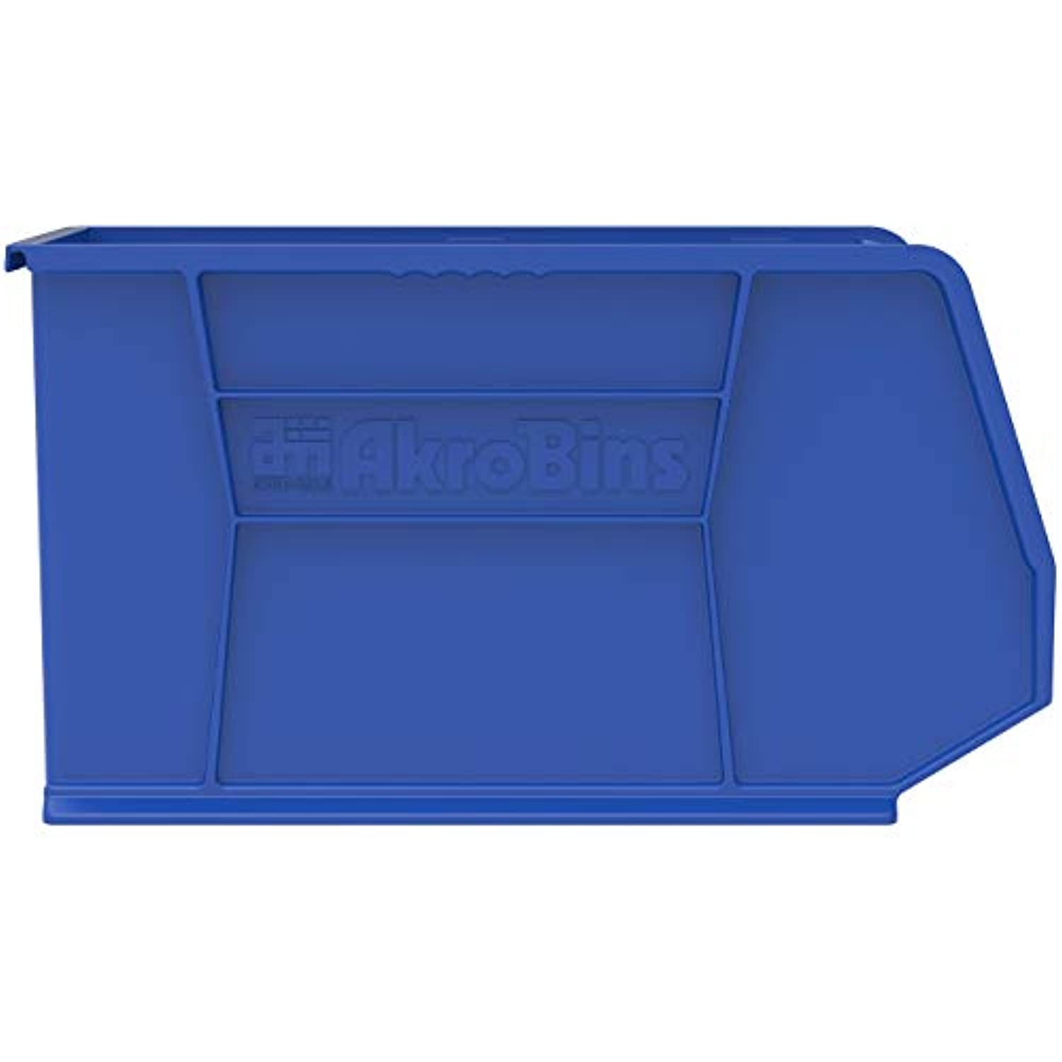 akro-mils 30265 plastic storage stacking hanging akro bin, 18-inch by 8-inch by 9-inch, blue, case of 6 - image 2 of 6