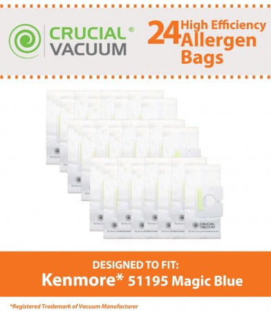 Think Crucial 3 Replacements for Kenmore Type B Cloth Bags Fit Kenmore /& Oreck Canister Vacuums Compatible With Part # 85003 634875 115.2496210 Fits Kenmore 24196 Oreck Quest MC1000 24196