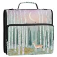 thumbnail image 5 of FORMRS Zipper Binder with Shoulder Strap 2-inch Ring 500 Sheet Capacity File Bag, Green Deer, 5 of 5