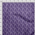 thumbnail image 3 of oneOone Georgette Viscose Purple Fabric Florals Craft Projects Decor Fabric Printed By The Yard 42 Inch Wide, 3 of 5