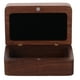 thumbnail image 1 of Caja de madera para anillos de boda, soporte para anillos de compromiso, caja de almacenamiento para compromisos, propuestas y almacenamiento de joyas, marrón y negro, 1 of 7