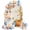 Orange, variant on White Golden Marble Arch Backdrop Cover 4x1.65 Ft, Spandex Wedding Arch Stand Cover, Modern Abstract Art Marble Flow Round Top Stretch Fitted Background Covers for Birthday Ceremony Party Decor