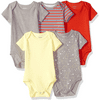 Hanes unisex-baby Ultimate Baby Flexy 5 Pack Short Sleeve Bodysuits