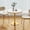 Snow Peak Round, variant on 31.5" Sintered Stone Tulip Table for 2-4,Small Dining Table with Metal Pedestal Base,Bistro Table for Diner, Bar, Restaurant, Café, Bakery, Apartment