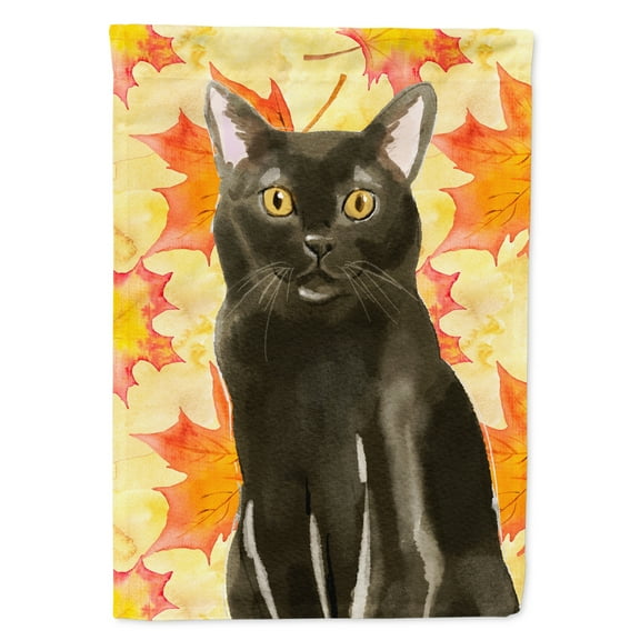 Carolines Treasures CK3077CHF Bombay Fall Leaves Flag Canvas House Size  Large multicolor