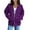 NN#-Dark Purple, variant on Dark Green Hoodies for Women Long Sleeve Full-Zip Winter Sweatshirts Light Loose Fit Cotton Hooded Y2k Drawstring with Pocket Jackets