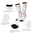 thumbnail image 3 of KLL Colorful Seashells Print Cool Socks Men's Women's Crew Socks Funny Crazy Novelty Stockings, 3 of 6