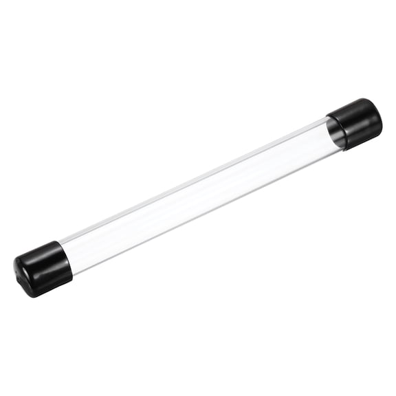 Clear Storage Tube 20x24mm Small Plastic Round Tubing with Caps Rigid Bottle Container 250mm/10 Inch